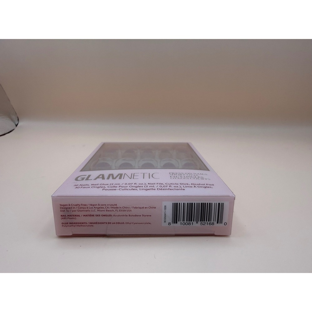 Glamnetic Fairy Dust Press On Nails Short Oval Cat Eye‎ Shimmer 30ct Kit NIB - Picture 2 of 5